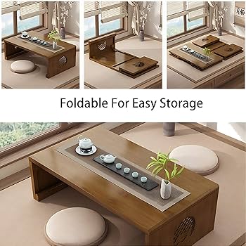 Amazon.com: rzoizwko Japanese Table Folding Coffee Table
